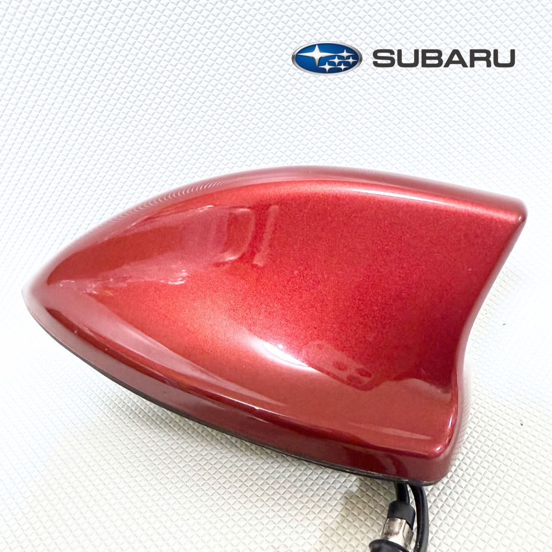 スバル 純正 シャークフィンアンテナ ルーフアンテナ インプレッサスポーツ レヴォーグ レッド 取説付き 送料無料/即決【51016-5】拍卖