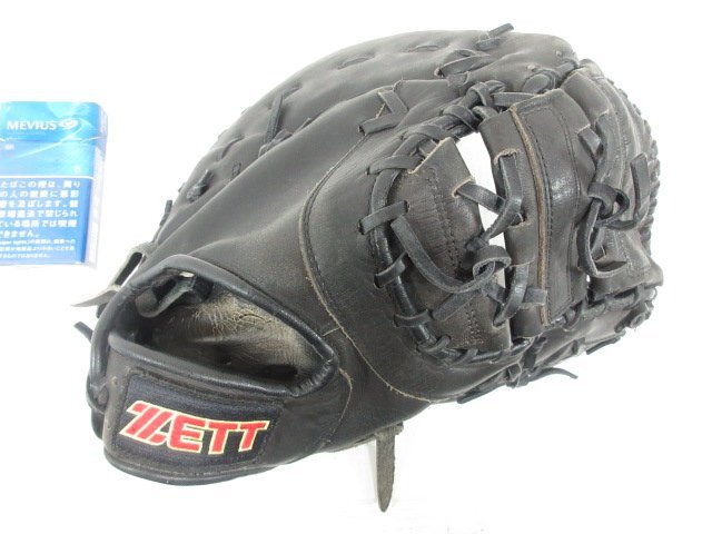 オ230■ZETT(ゼット) ソフトボール用 / キャッチャーミット 黒 / プロフェッショナル プレイヤー / グローブ拍卖