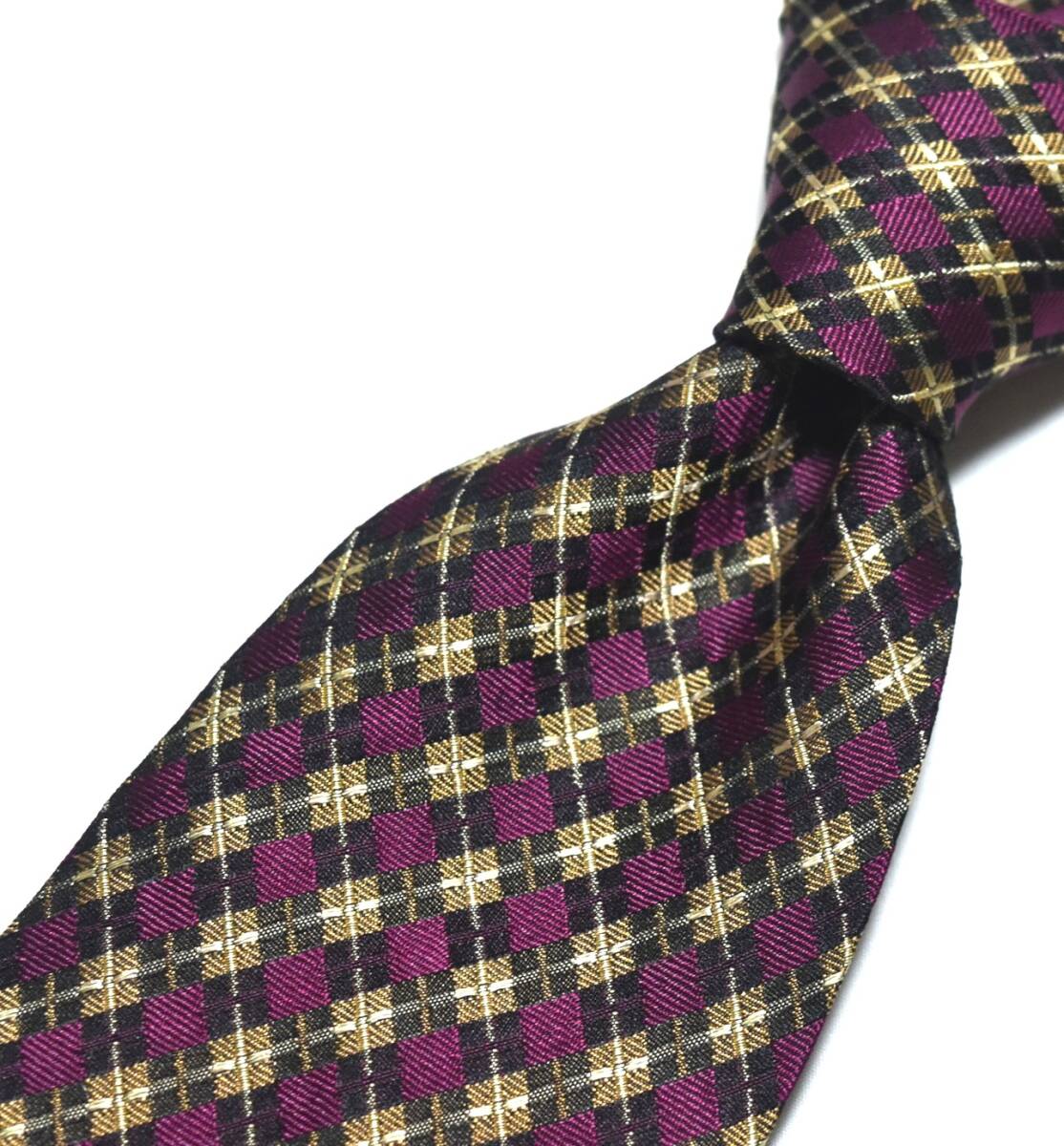 E761☆イブサンローラン ネクタイ パターン柄☆3本以上送料無料☆拍卖