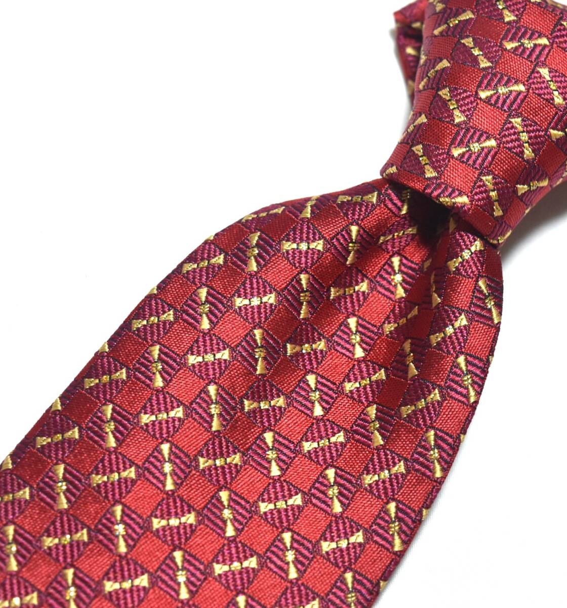 E701☆DAKS ネクタイ パターン柄☆3本以上送料無料☆拍卖