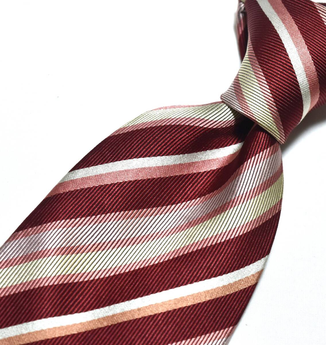 E704☆バレンチノ ネクタイ ストライプ柄☆3本以上送料無料☆拍卖