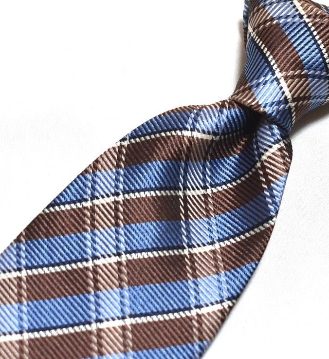 G340☆DAKS ネクタイ チェック柄☆3本以上送料無料拍卖