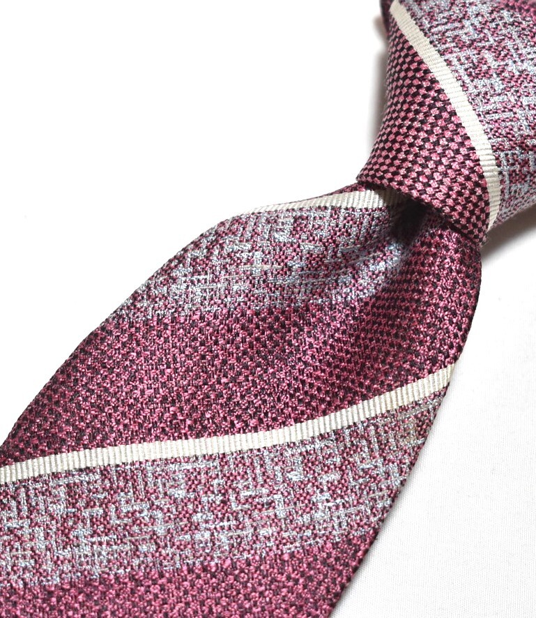 E662☆レノマ ネクタイ ストライプ柄☆3本以上送料無料☆拍卖