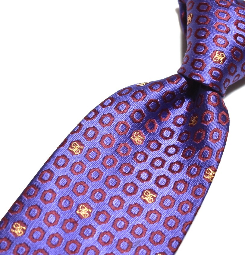 E078☆DAKS ネクタイ パターン柄☆3本以上送料無料拍卖