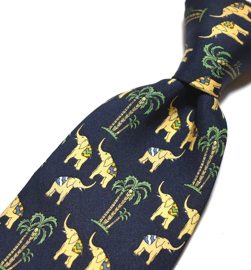 E228☆フェラガモ ネクタイ パターン柄☆3本以上送料無料拍卖