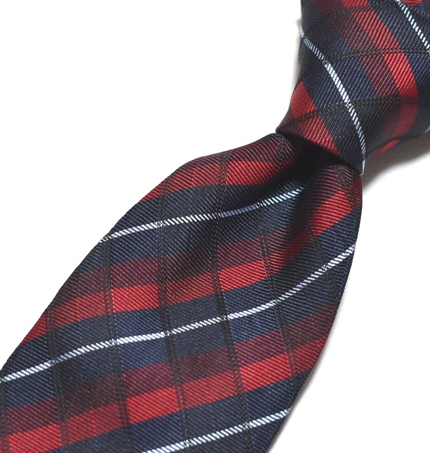 E960☆ニナリッチ ネクタイ チェック柄☆3本以上送料無料☆拍卖