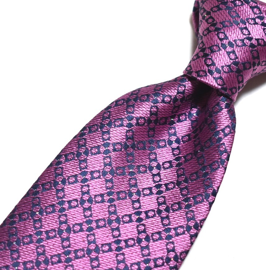 E451☆DAKS ネクタイ パターン柄☆3本以上送料無料拍卖