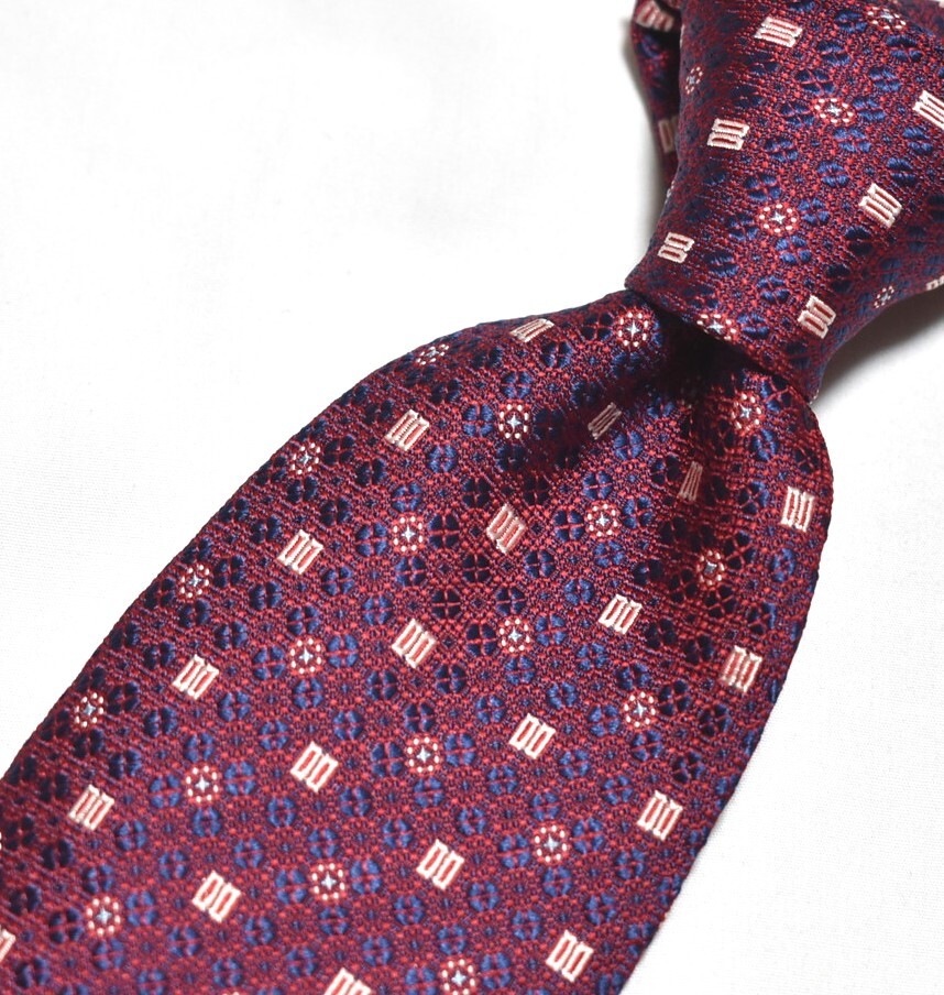 E522☆DAKS ネクタイ パターン柄☆3本以上送料無料☆拍卖