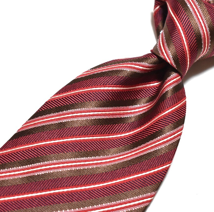 E272☆ピエールカルダン ネクタイ ストライプ柄☆3本以上送料無料拍卖