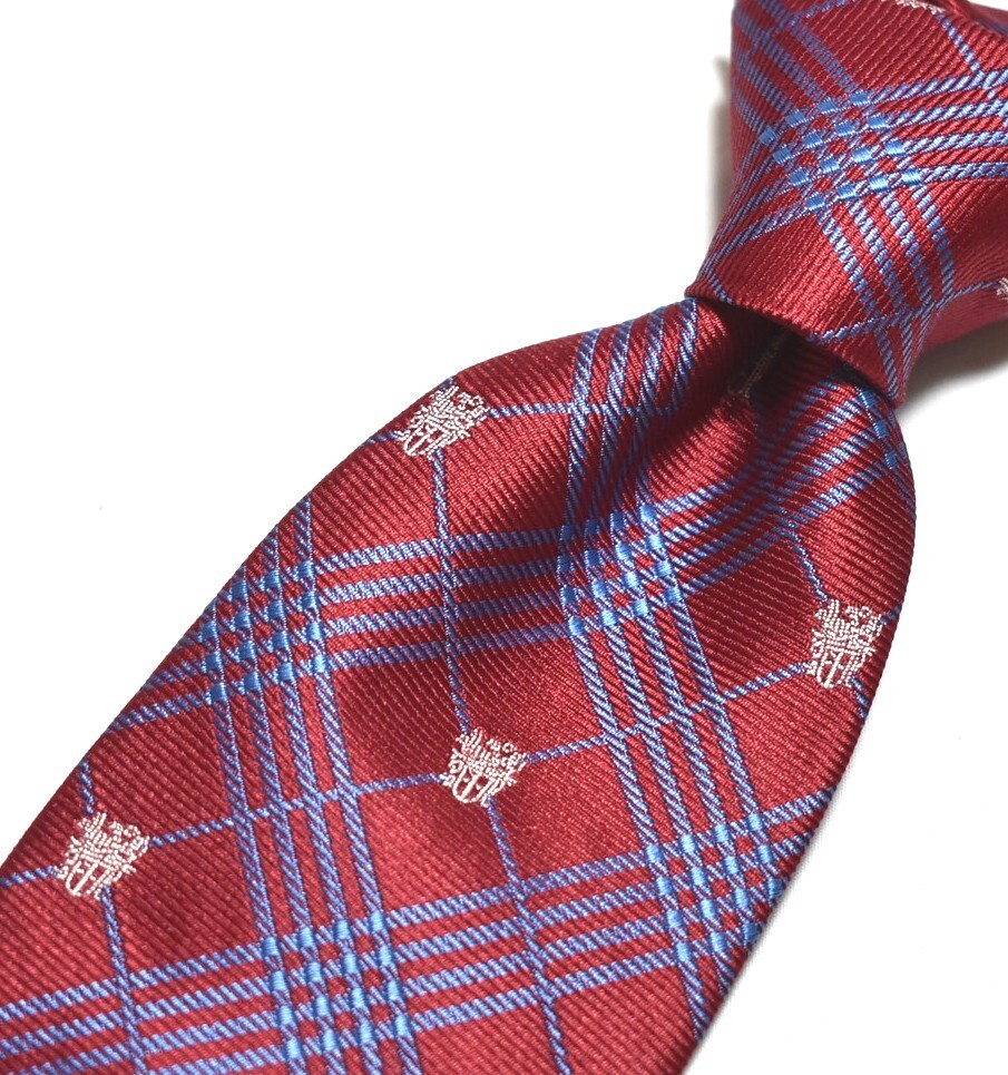 E606☆DAKS ネクタイ パターン柄☆3本以上送料無料☆拍卖