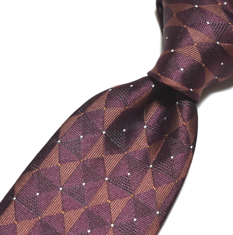 E529☆ヒューゴボス ネクタイ パターン柄☆3本以上送料無料☆拍卖