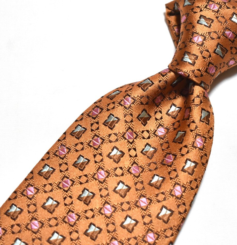 E031☆DAKS ネクタイ パターン柄☆3本以上送料無料拍卖