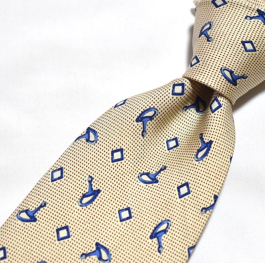 E370☆セリーヌ ネクタイ パターン柄☆3本以上送料無料☆拍卖