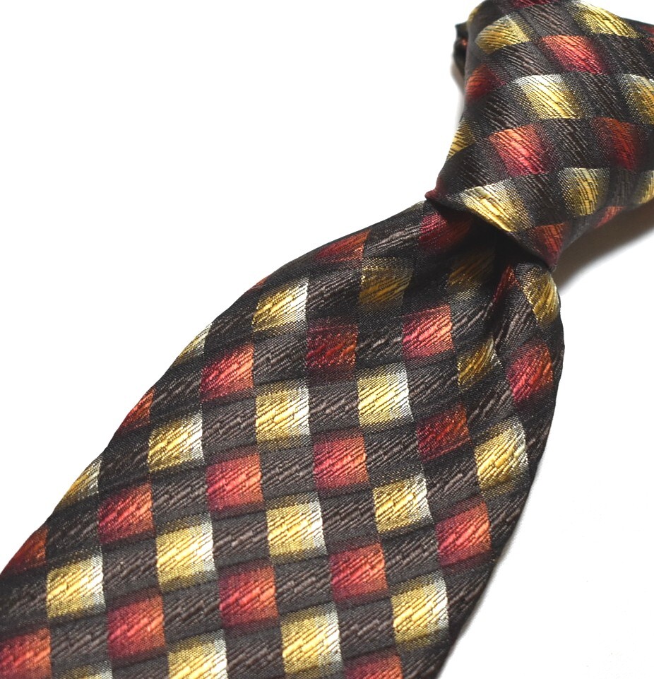 E918☆DAKS ネクタイ パターン柄☆3本以上送料無料☆拍卖