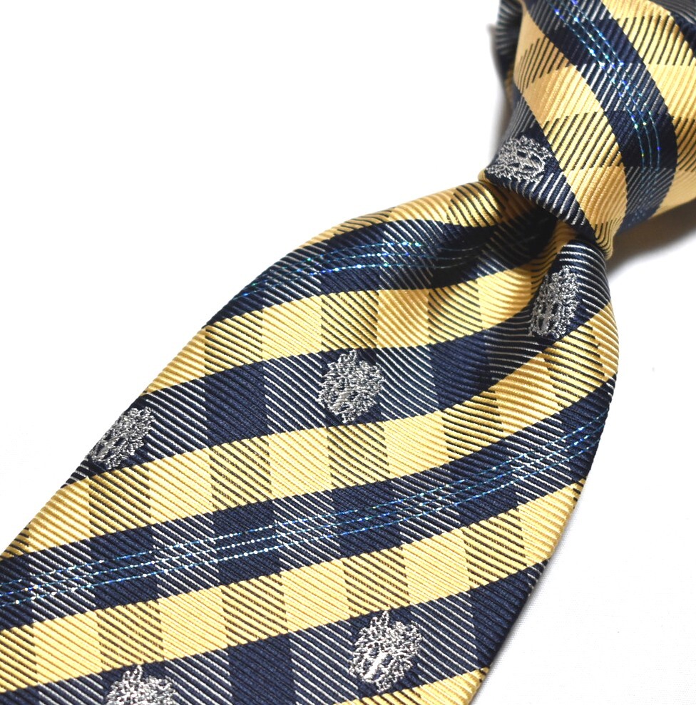 E284☆DAKS ネクタイ チェック柄☆3本以上送料無料拍卖