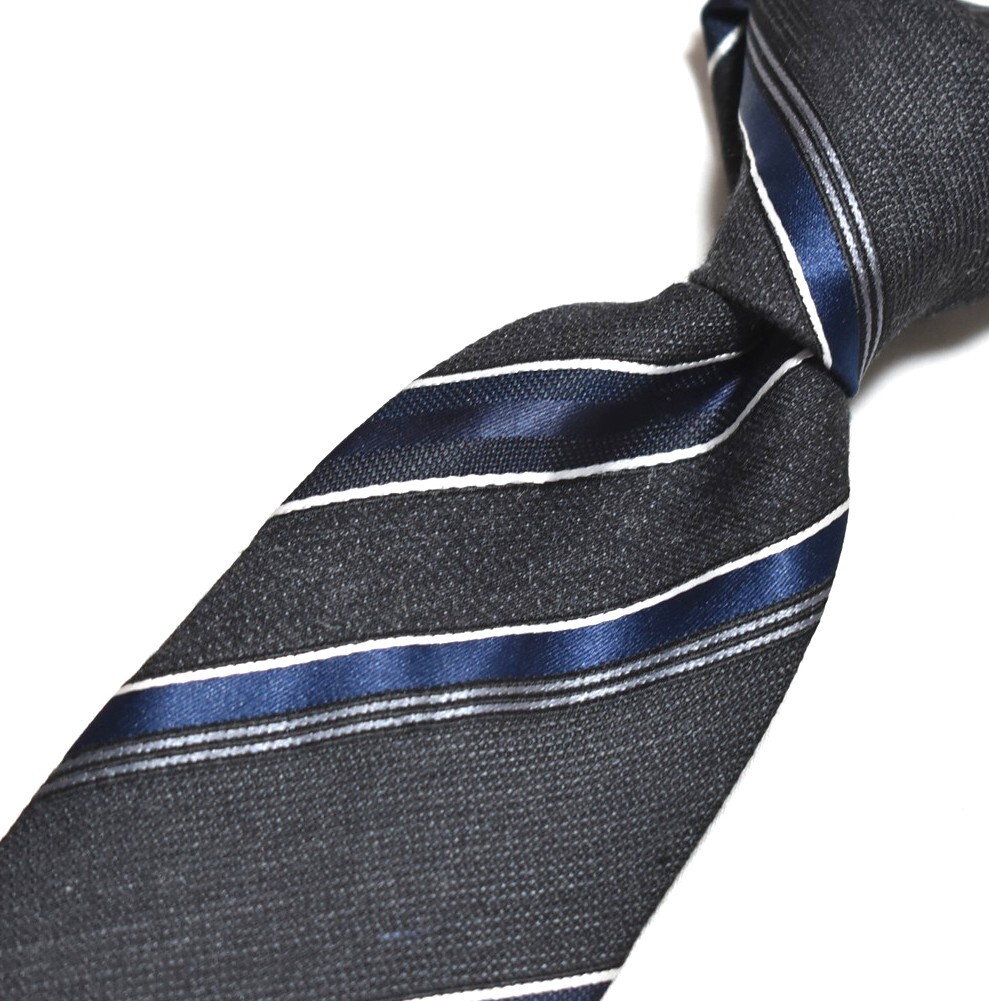 G500☆エルメルジルドゼニア ネクタイ ストライプ柄☆3本以上送料無料拍卖