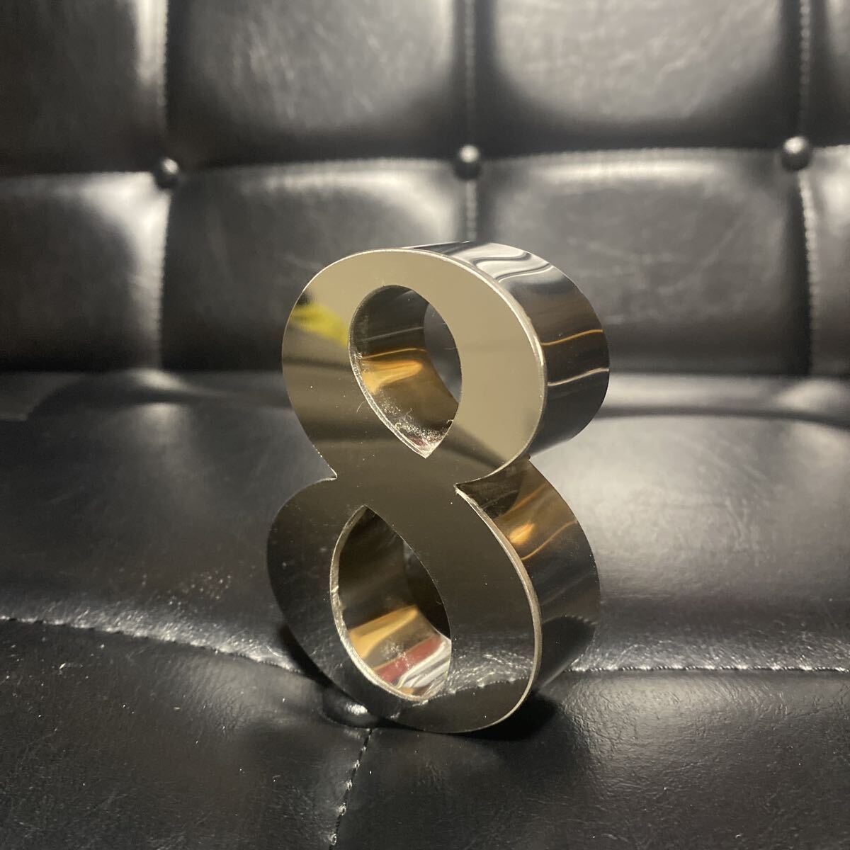 8 ステンレス 箱文字 8.4×6×2 ラスト 看板 オブジェ デコトラ 飾り拍卖