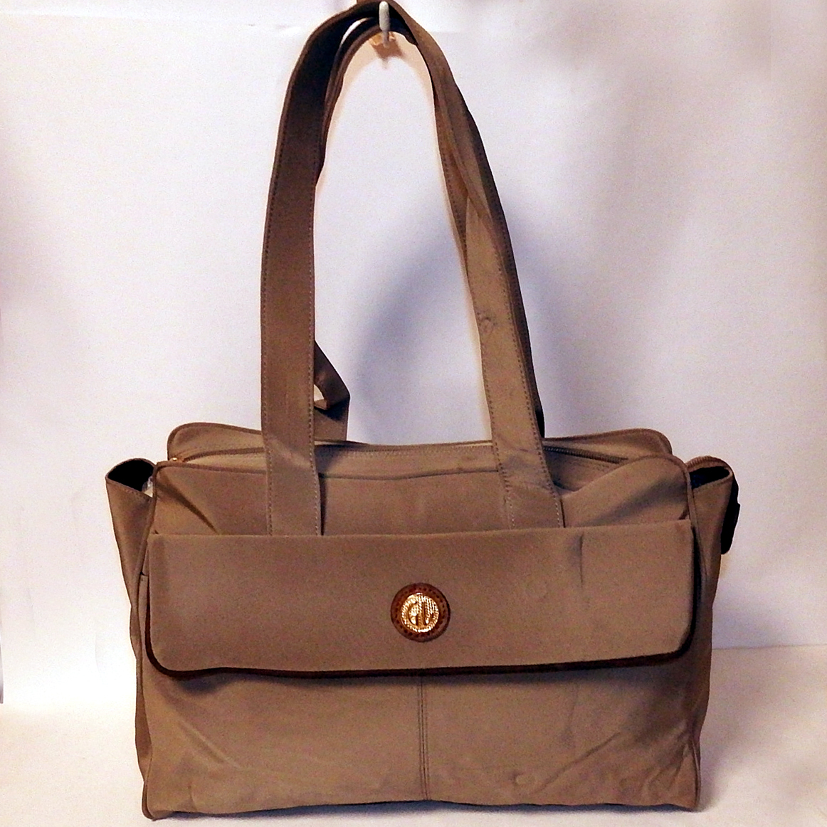 AV0921 ギラロッシュ GL Guy Laroche Paris ボストンバッグ ライトブラウン 拍卖