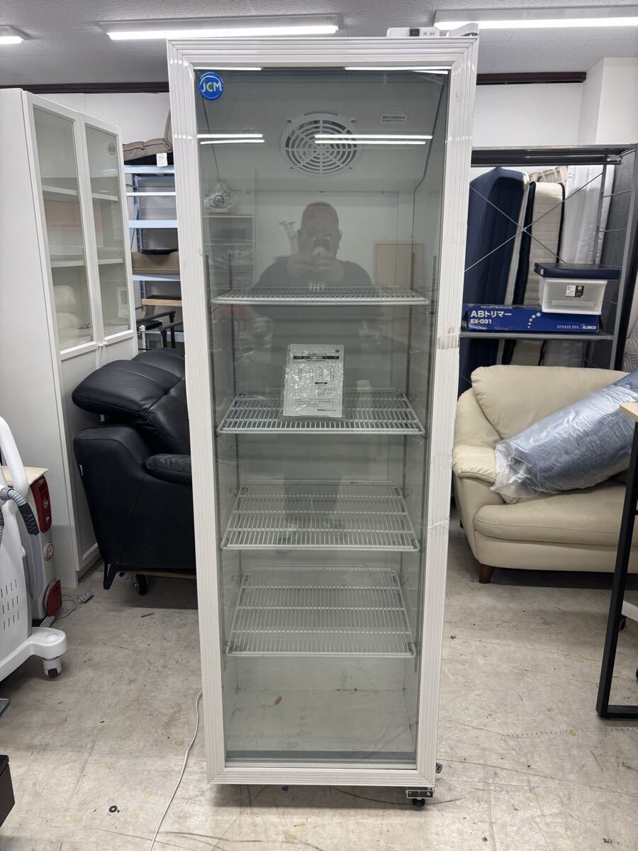 【KA280】JCM 冷蔵リーチインショーケース 415L JCMS-415 ☆動作良好☆サイズ:奥行61cm×幅62cm×高さ187cm☆発送:家財便Dランク☆拍卖