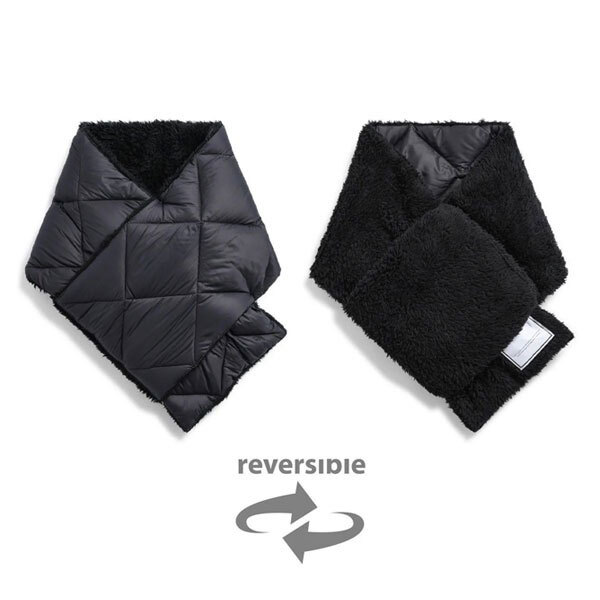 <Dチャコール×ブラック(R201CI)>TAION タイオン インナーダウン シティ リバーシブル ダウンマフラー TAION-R201CI拍卖