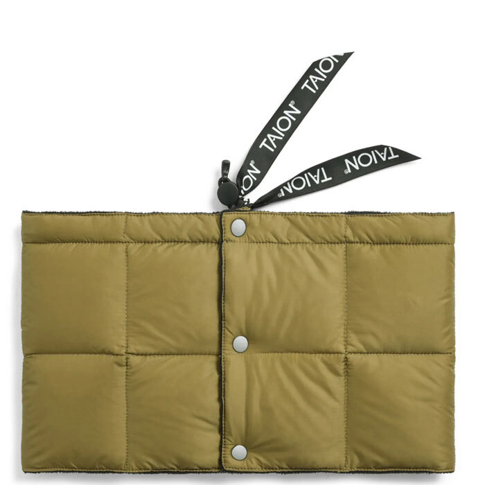 < ベージュ > ネックウォーマー ボタン TAION タイオン インナーダウン ベーシック ダウンネックウォーマー TAION-203A拍卖