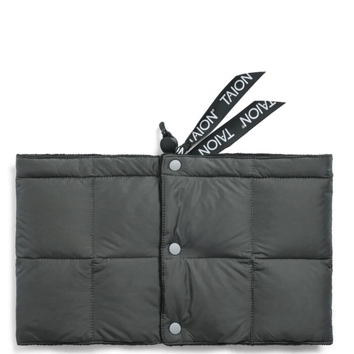 < ダークチャコール > ネックウォーマー ボタン TAION タイオン インナーダウン ベーシック ダウンネックウォーマー TAION-203A拍卖