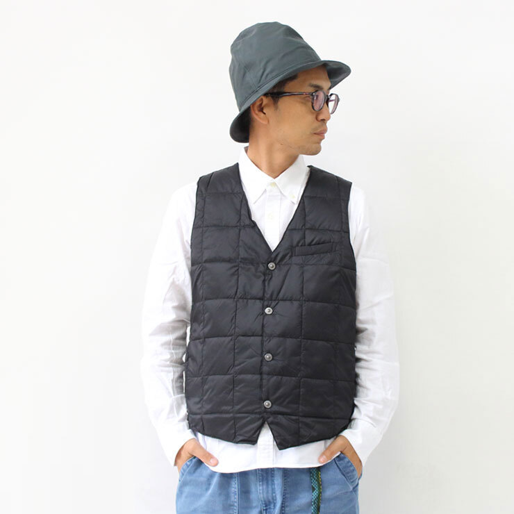 <XLサイズ>タイオン TAION ベーシック Vネックボタン ダウンジレ TAION-003拍卖