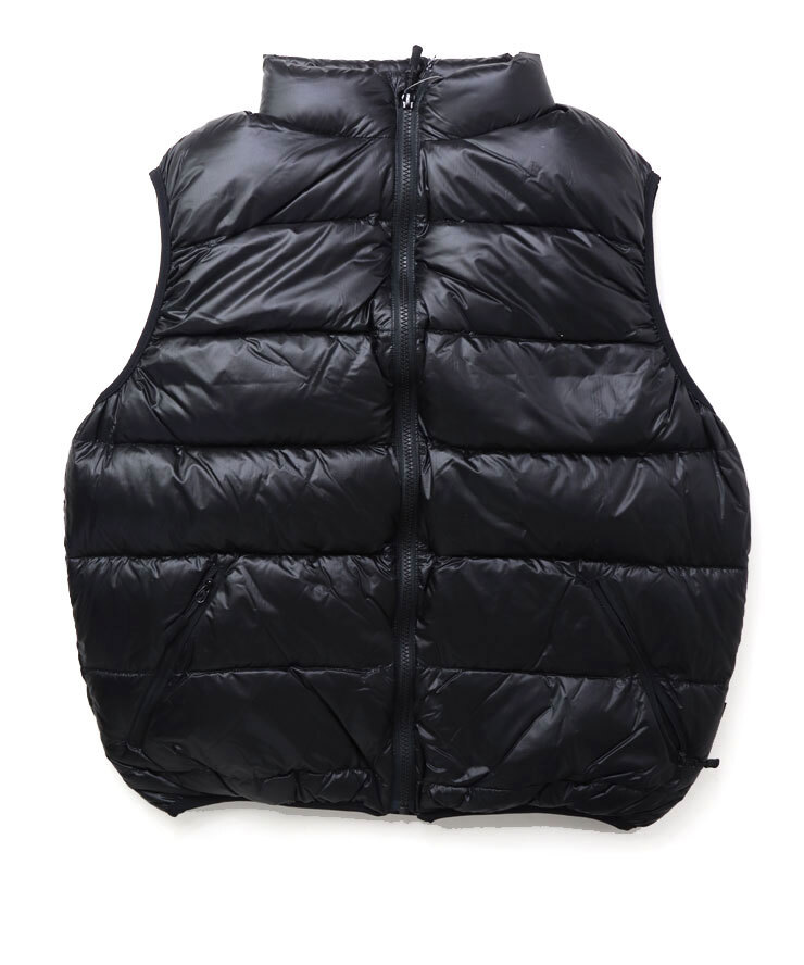 <Lサイズ><ブラック>trail bum × NANGA トレイルバム × ナンガ コラボアイテム トースティ ダウンベスト 日本製 #4002TEVY拍卖