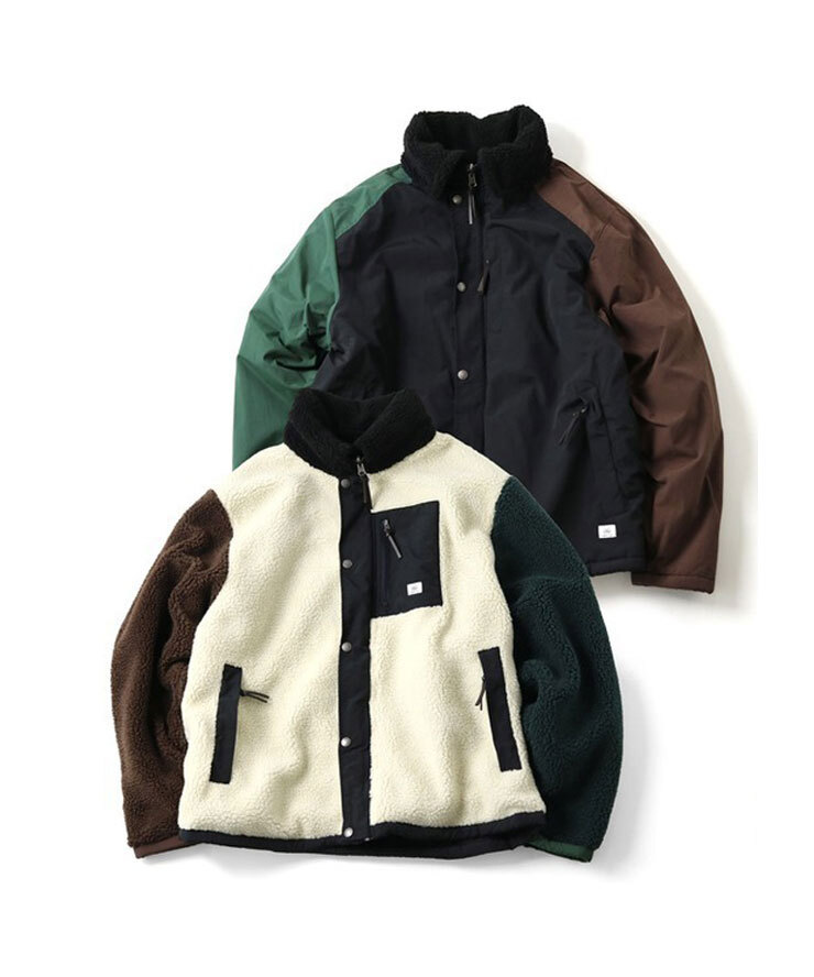 <Mサイズ><クレイジー3(92)>gym master ジムマスター リバーシブル ボア マウンテンパーカー G933609 もこもこジャケット拍卖