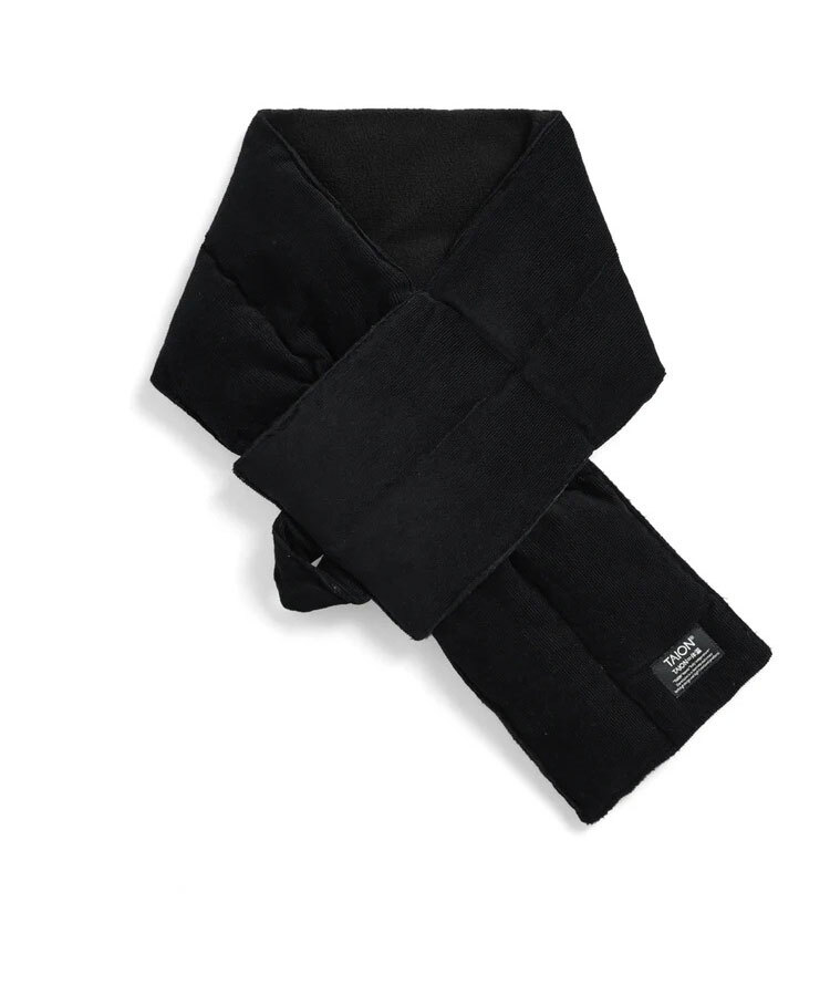 < ブラック >TAION タイオン ワーク コーデュロイ×ダウンマフラー TAION-201WK-CT インナーダウン拍卖