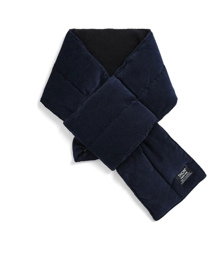 < ダークネイビー >TAION タイオン ワーク コーデュロイ×ダウンマフラー TAION-201WK-CT インナーダウン拍卖