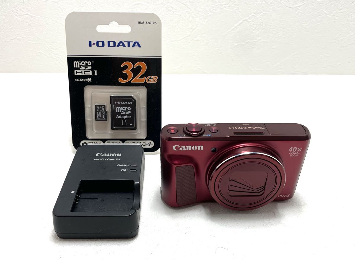 美品 Cannon キャノン Power Shot SX720 HS デジタルカメラ レッド デジカメ拍卖