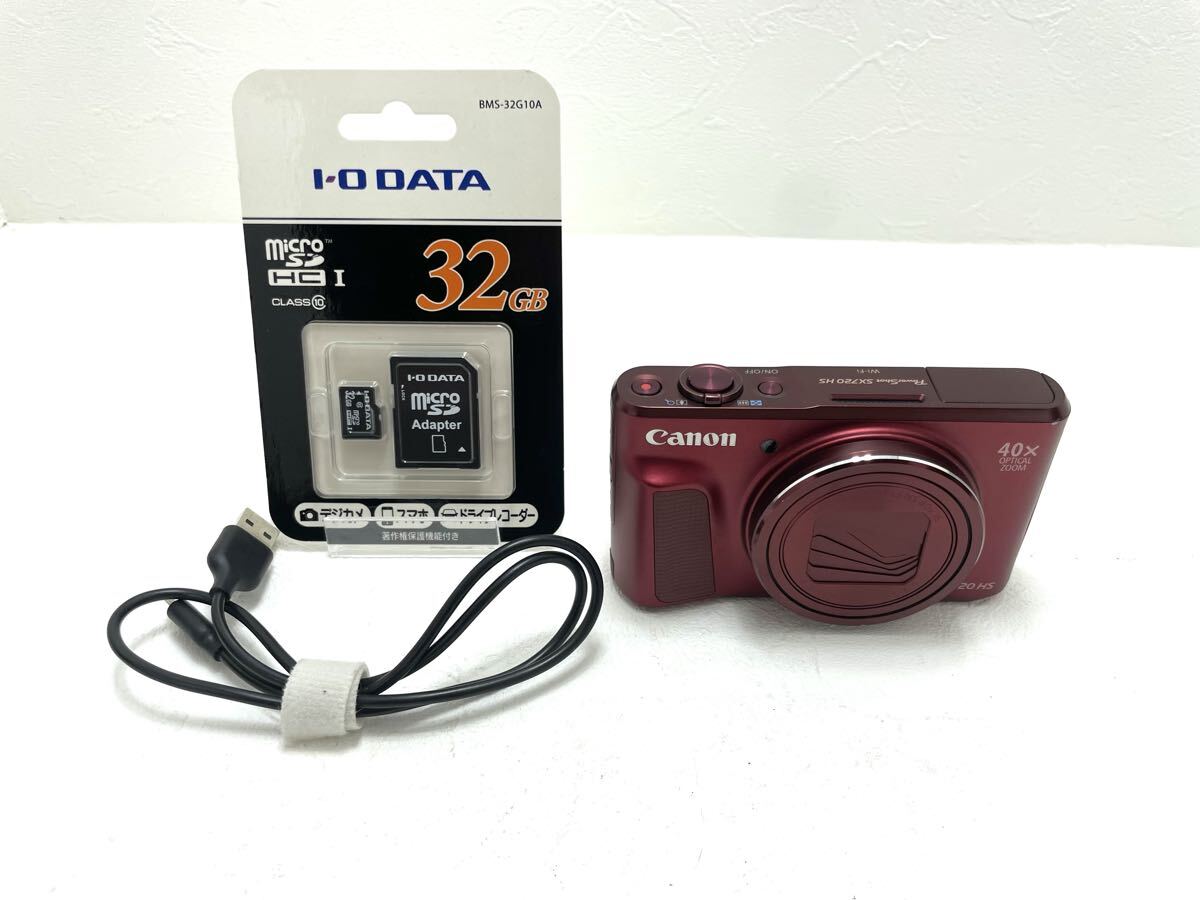 美品 Canon キャノン PowerShot SX720 HS レッド コンパクトデジタルカメラ デジカメ #154拍卖