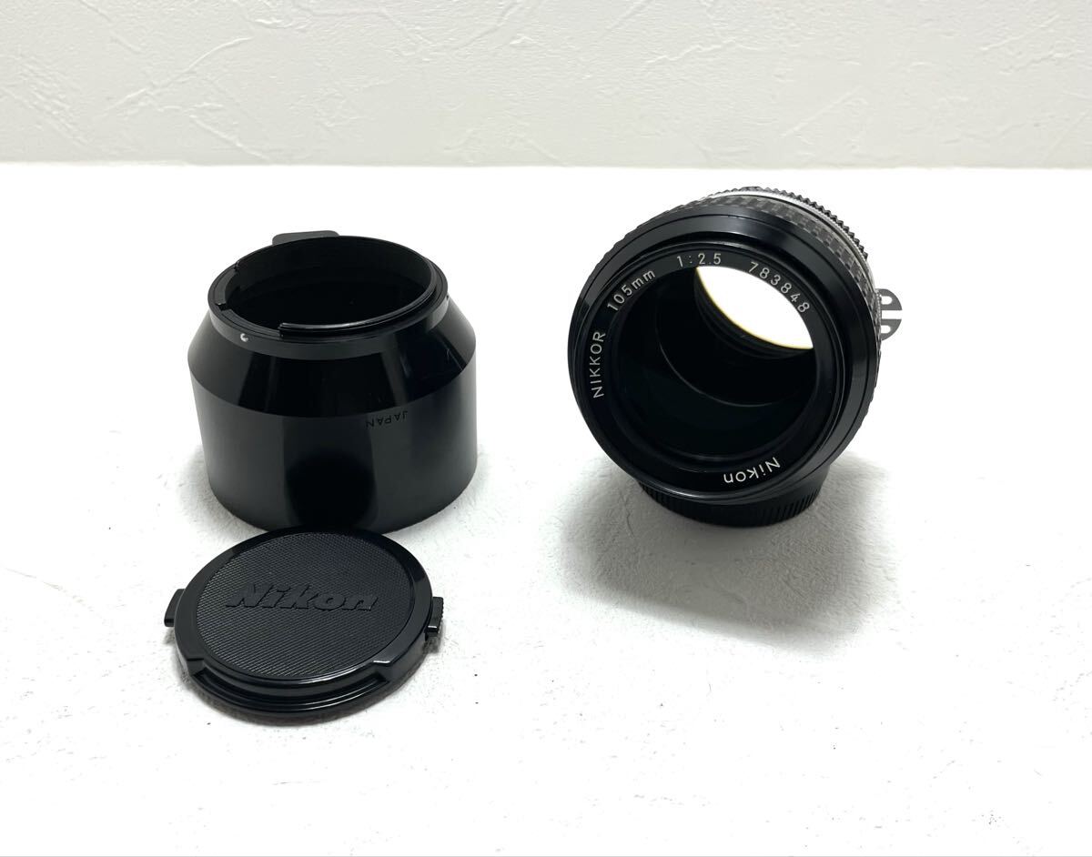Nikon ニコン NIKKOR Ai 105mm f2.5 マニュアルフォーカス 単焦点レンズ MF Ai拍卖