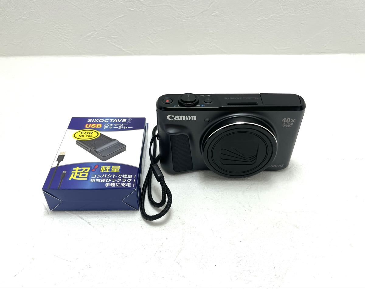 Canon キャノン PowerShot SX720 HS コンパクトデジタルカメラ ブラック パワーショット #157拍卖