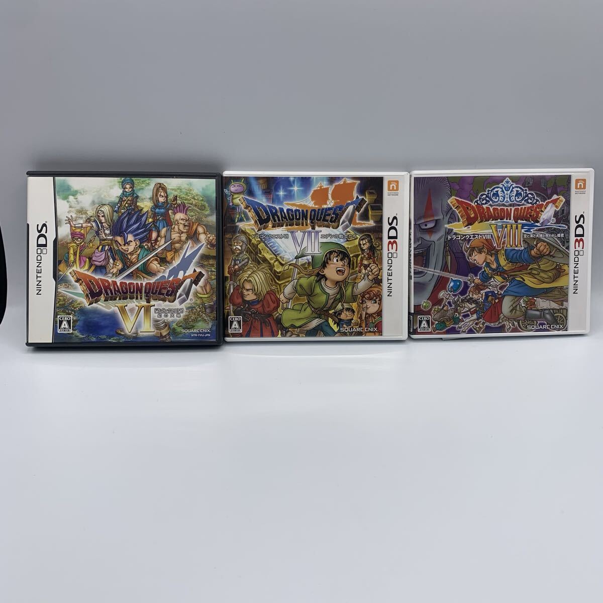 ニンテンドー3DS DS ドラゴンクエスト  ソフト  Ⅵ Ⅶ Ⅷ ドラクエ ソフトまとめ拍卖