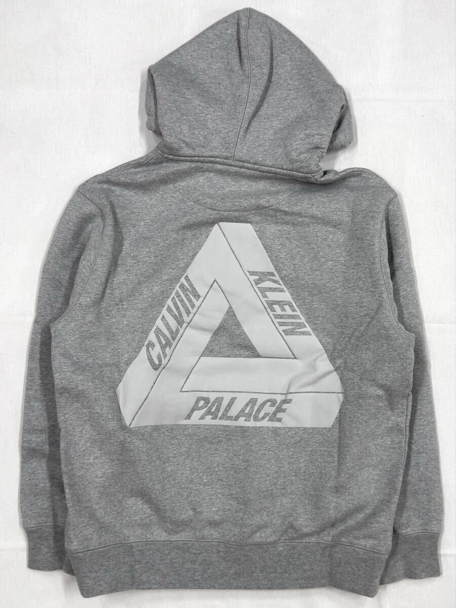 Palace Calvin Klein Tri-Ferg Hoodie パレス カルバンクライン コラボ プルオーバー パーカー フーディー グレー Lサイズ拍卖
