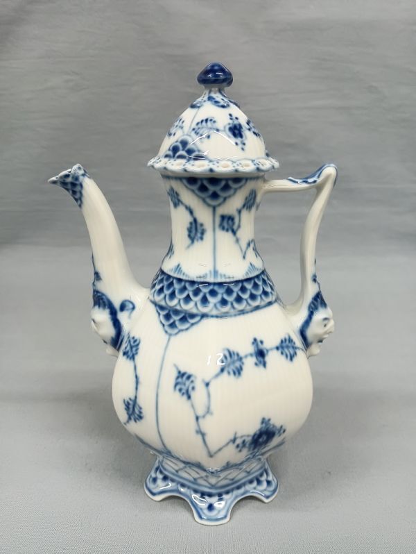 11001■ 新品未使用 Royal Copenhagen ロイヤルコペンハーゲン フルレース ティーポット デンマーク製 洋食器拍卖