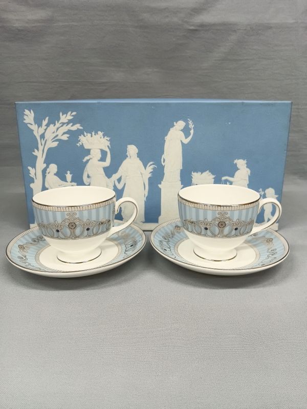 10909■ 新品未使用 WEDGWOOD ウエッジウッド アレクサンドラ カップ&ソーサー テーブルウエア 英国拍卖