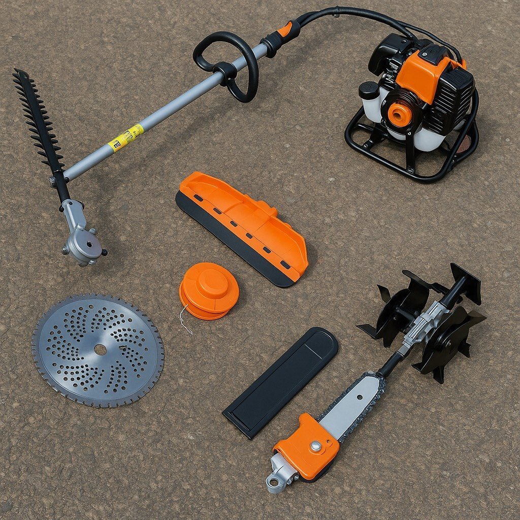 背負い 草刈機  チップソー  ナイロンカッター  チェーンソー 草刈りローター バリカン 交換自在 52cc 新品 拍卖