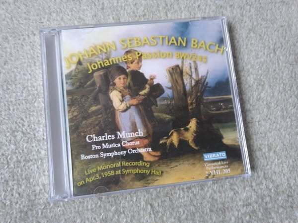 即♪VHL:ミュンシュ&ボストン響のJ.S.バッハ:ヨハネ受難曲(1958/4/3)2CD‐R拍卖