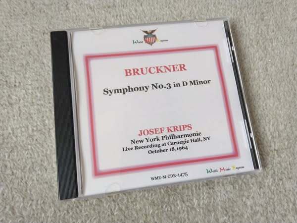即♪WME:クリップス&NYPのブルックナー:交響曲第3番『ワーグナー』(1964/10/18)(^^♪拍卖