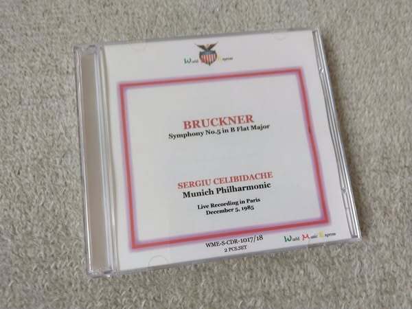 即♪WME:チェリビダッケ&MPOのブルックナー:交響曲第5番(1985/12/5)(^^♪拍卖