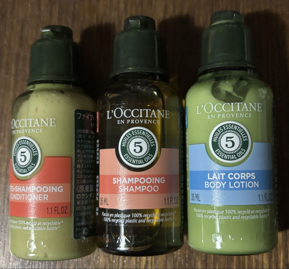 ロクシタン ファイブハーブス シャンプー コンディショナー ボディローション 各35mL拍卖