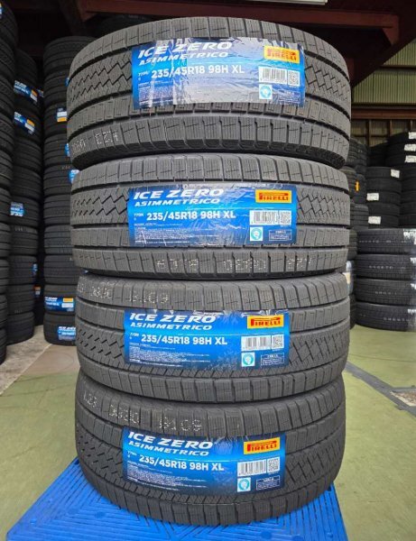 【法人宛限定送料無料】ASIM98H-22 PIRELLI 235/45R18 98H XL ICE ZERO ASIMMETRICO 4本セット 2024年製拍卖