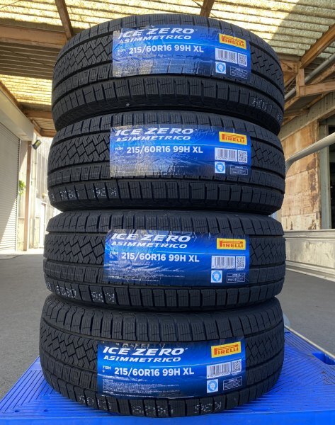 【法人宛限定送料無料】77KHT-22 PIRELLI 215/60R16 99H XL ICE ZERO ASIMMETRICO 4本セット 2025年製拍卖