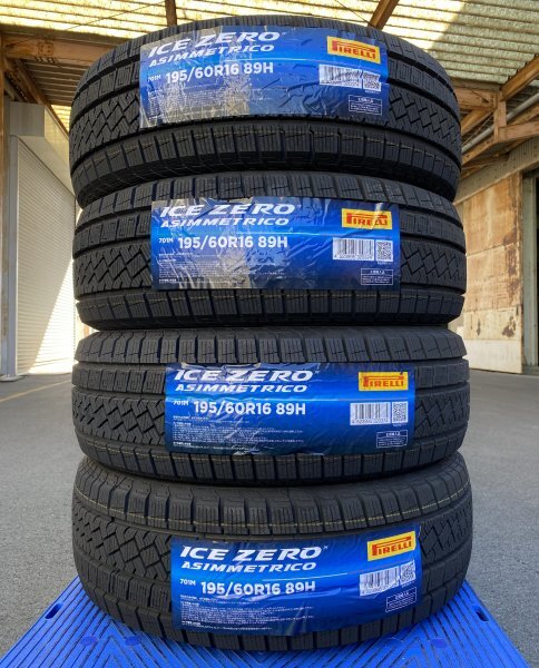 【法人宛限定送料無料】PRM60R16-8 PIRELLI 195/60R16 89H ICE ZERO ASIMMETRICO 4本セット 2022年製拍卖