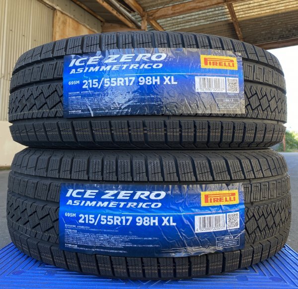 【法人宛限定送料無料】PRM55R17-19 PIRELLI 215/55R17 98H XL ICE ZERO ASIMMETRICO 2本セット 2022年製拍卖