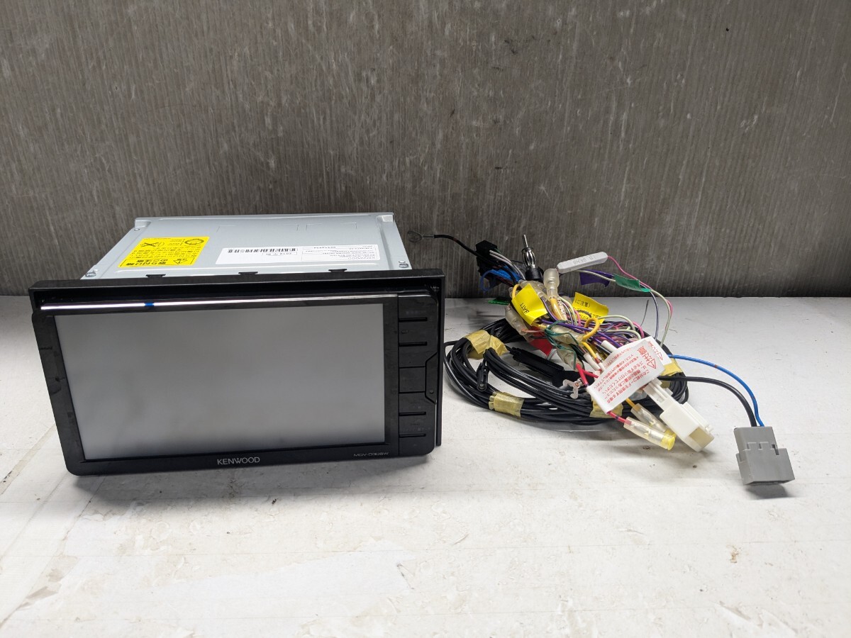 ケンウッド 彩速 MDV-D306W メモリー ワンセグ CD録音 AUX 2019年製 200mm拍卖