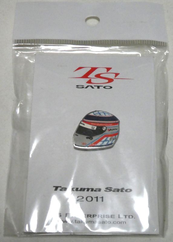 ピンズ 佐藤琢磨 2011年 ヘルメット インディカー KVレーシングテクノロジー Takuma Sato INDYCAR ピンバッジ ピンバッチ PINS拍卖